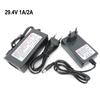 AC To DC 29.4V 1A 2A Lithium Power Adapter Supply Charger for 24/25.2/25.9V Electric for Scooter Bicycle 7Series Li-ion Battery
