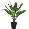 Plante Artificielle - EDM - Espatifilo - 45 X 57 Cm - Plastique - Blanc