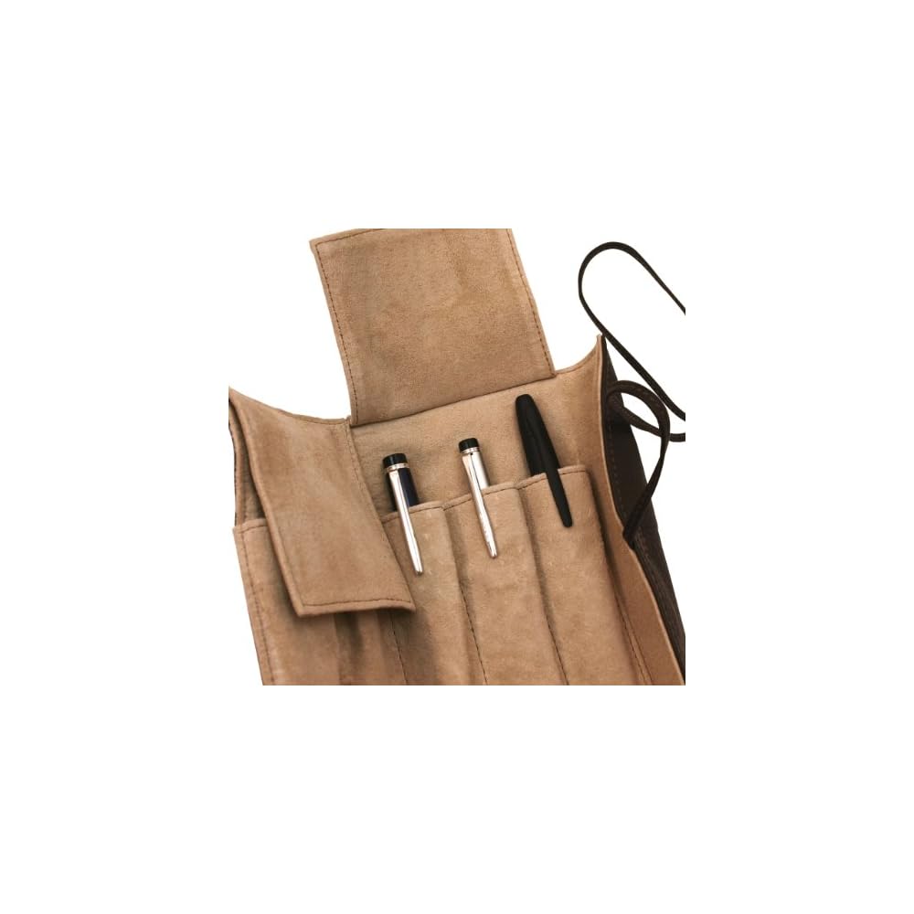 Pilot Pen Case Pensamble PSR5-01-DBN Dark Brown Leather Roll Design