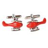 Мастерская запонок Камакура, запонки «Красный вертолет» ah043 (Запонки)