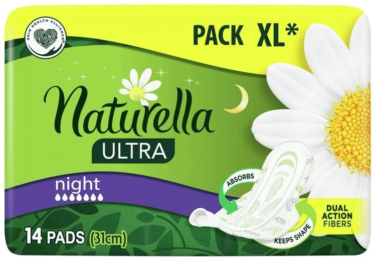 Naturella Ultra Night Camomile Podpaski 14Szt
