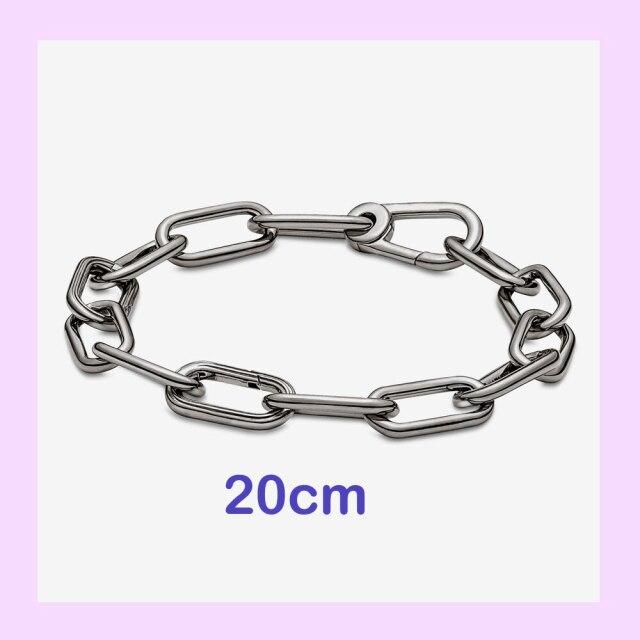 925 стерлингового серебра New Me кольцо бусина круглый соединитель шарм двойной Fit Me звено цепи жемчуг браслет ювелирные изделия