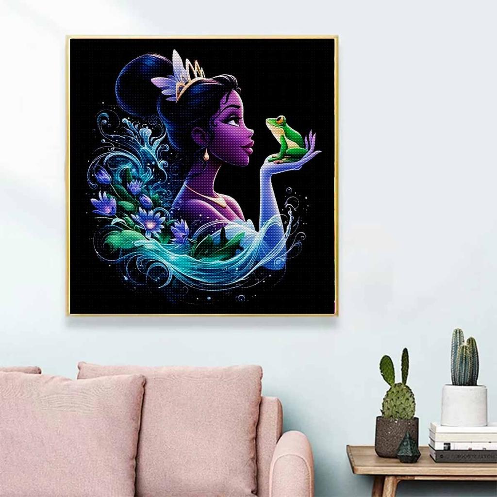 Алмазная живопись своими руками Круглые алмазы Красивая принцесса Полная алмазная мозаика Украшение для дома Живопись Набор для вышивания крестом