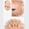 Cartoon Lions Hangings Decorations Creative Animal Head Ornament Handwovens Raffias Wall Decors for Farmhouses Bedroom Home
