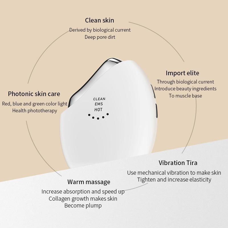 Косметический прибор для лица Лифтинг Электронный укрепляющий зарядный инжектор для лица EMS Микроток