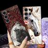 Чехол с рисунком животного-лошади для Samsung Galaxy S24 Plus S25 Edge S23 Ultra S20 S21 FE Черный Мягкий чехол для телефона