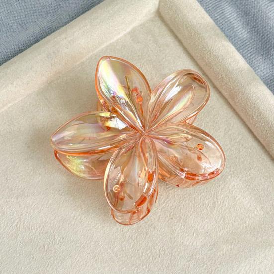 Женская заколка для волос Цветочная форма цветка Задняя часть головы Коготь для волос Украшение для волос Конский хвост Инструмент для укладки волос