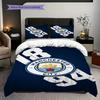 Manchester City Pride. Bedding (1 * duvet cover + 2 * pillowcase, without core) 2DFlat Duvet cover and pillowcase Christmas birthday gift