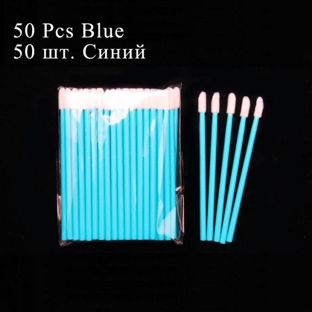 50/100pcs Disposable Makeup Lip Brush Lipstick Mascara Wands Applicators Eyelash Eyeshadow Lip Gloss Brushes Cosmetic Tools