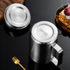 Кружка для кофе из нержавеющей стали 304 с двойными стенками, переносная, с изоляцией, не допускающая ожогов, круглая кофейная чашка для чая с молоком и ручкой