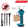 Brushless Cordless Electric Scissors Extension Pole Pruner Pruning Shears Efficient Fruit Tree Bonsai Pruning Branche Cutter Blue