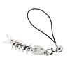 Y2K Creative Fishbone Mobile Phone Chain Metal Fish Bone Phone Lanyard Cell Phone Charm Keycord Accessories