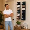 2PCS Baseball Cap Storage Rack Strong Adhesive Wall Mounted Hat Organizer Multi Layer Hat Hook Holder Space Saving Cap Display