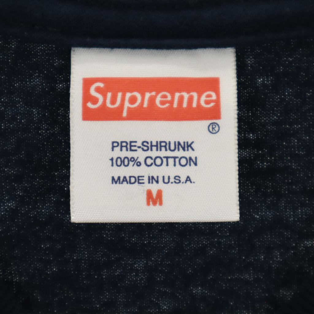 Supreme 12AW Made In USA Three Six Mafia Short Sleeve T-shirt M Navy Men's Used
