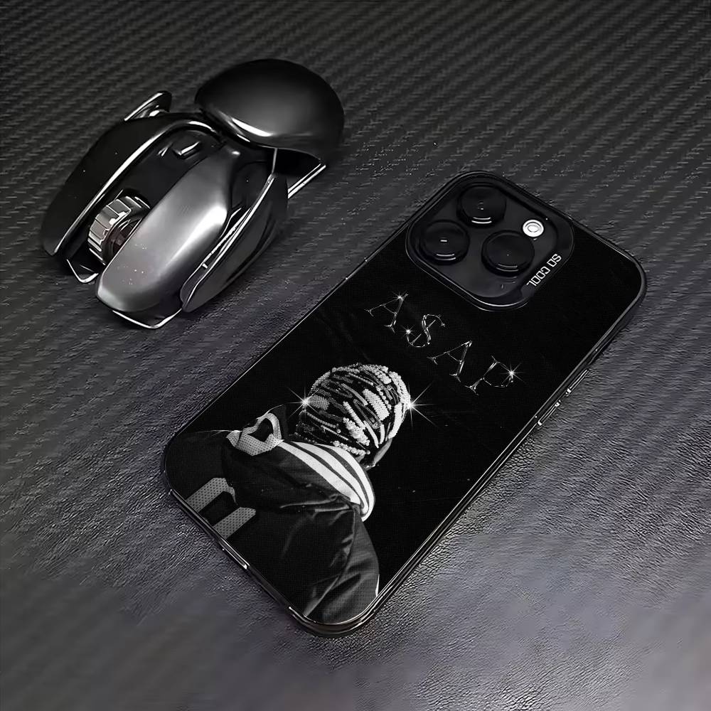 Американский рэпер ASAP Чехол для телефона iPhone 17,16,15,14,13,12,11 Plus,Pro Max, Цветной серебристый чехол для телефона