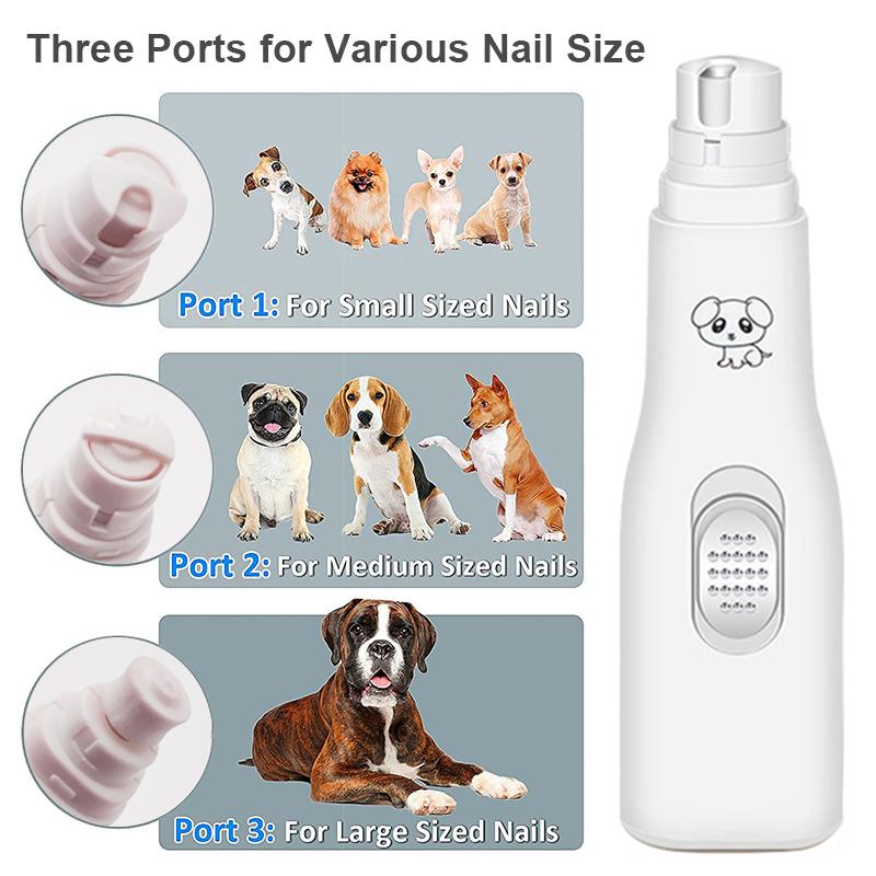 Electric Dog Nail Clippers For Dog Nail Grinders Battery Powered Cat Paws Grooming Pet Nail Trimmer Tools
