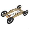 Wood DIY Car Model Kits ,Physics Science Rubber Band Assemble Teaching Learning Cognitive Toys