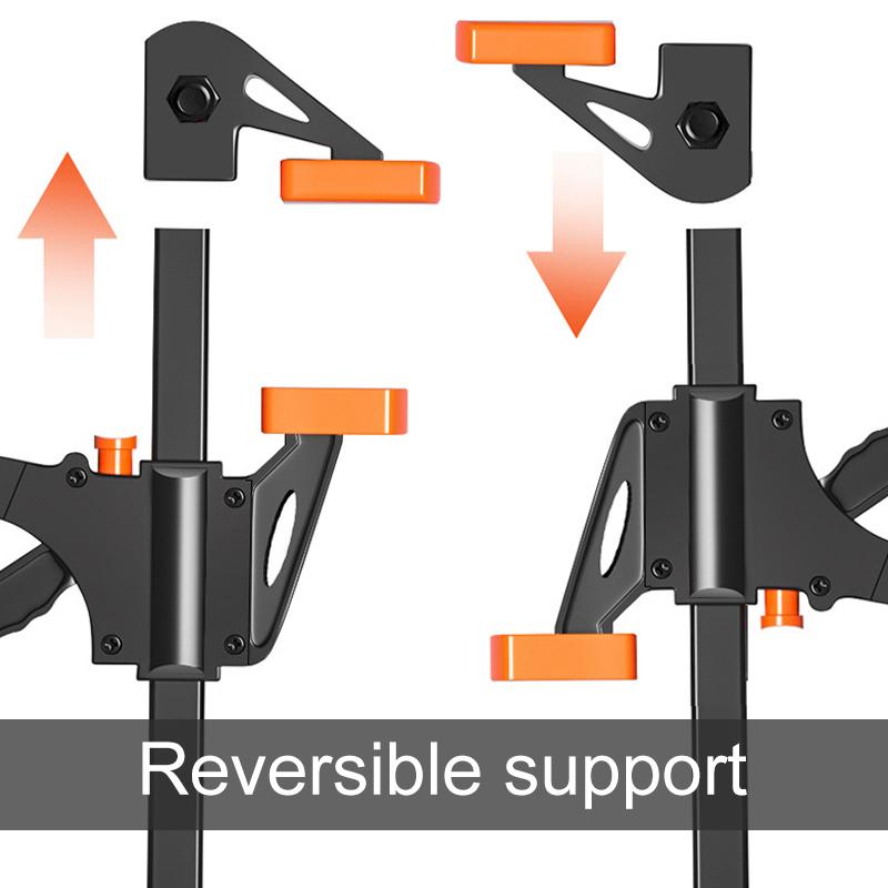 2 шт. 4-дюймовый F-образный зажим для деревообработки, нейлоновый быстрый зажим для деревообработки, зажим для деревянной доски, металлический крепежный зажим для инструмента