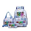 Rhythm Box Music Game Heat Transfer Backpack Sprunki Primary and Secondary School Students Children's Cute Schoolbag Three-piece Set