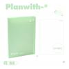 Planwith Friends Program, Four Leaf Clover Loose-leaf Book, Removable Horizontal Line Inner Page Student Workbook B5 Notebook