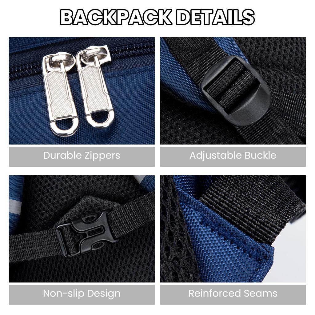 Рюкзак для детей начальной школы, школьная сумка для мальчиков, большая вместимость и водонепроницаемая эргономичная школьная сумка для детей, идеально подходит для школы