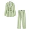 2025 Spring Women's Fashion Commuter Suit: Versatile Jacket & Straight-Leg Pants Set