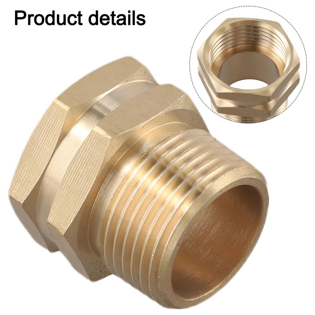 3 4 GHT To NPT Brass Garden Hose Adapter Outdoor Gardening 3 4 GHT Female Interchangeable Connectors For Faucets