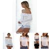 Женская футболка из вискозы с отделкой крючком и кружевом, топ в стиле business casual для офиса и повседневных нарядов