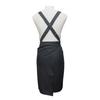 Cute and stylish women's ribbon apron, black, TO40