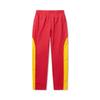 Li Ning Reignite Series Цветной блок Средняя посадка Удобные Дышащие Прямые спортивные брюки Мужские брюки Honor-Red Spectrum-Yellow AYKU939-1