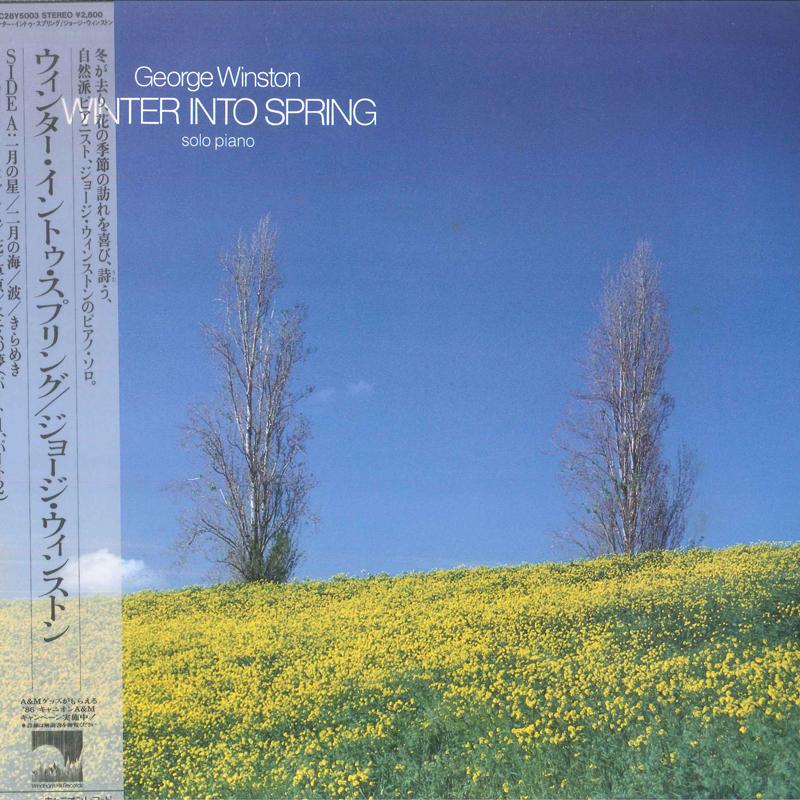 LP Record GEORGE WINSTON - Winter Into Spring C28Y5003 WINDHAM HILL 1982 Japan Obi Classical Used