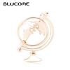 Fashion Globe World Map Shape Brooches Gold Silver Color Maps Clothes Collar Clip Women Men Earth Travel Souvenir Brooch
