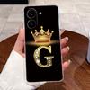 Elegant Crown Lucky Letter Couple Phone Case For Xiaomi Redmi Turbo 5 /Poco X8 Pro 5G Transparent TPU Shockproof Soft Casing