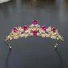 Exquisite Fashion Crystal Children Princess Crown Headpiece Girls Crown Birthday Hair Ornament Girls Stage Performance Headpiece