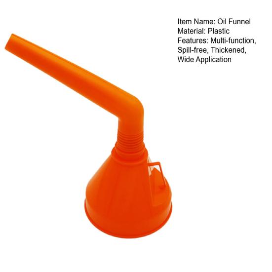 Многофункциональная масляная воронка для быстрого заполнения без разливов, утолщенная масляная воронка широкого применения для автомобильного мотоцикла