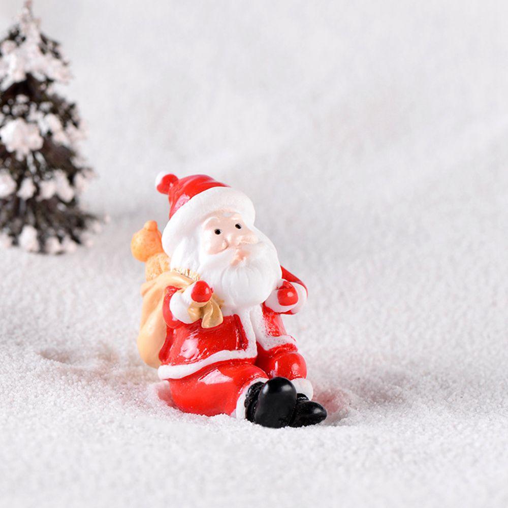 Mini Santa Claus 1 Pcs Resin Crafts Gift Christmas Decoration Christmas Ornaments Micro Landscape Figurines