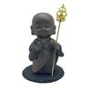 Lunari Jizo Jizo Bodhisattva with Pedestal Mini Jizo Figurine Water Child Care Buddha Statue Guardian Deity Ward Off Misfortune Good Luck Palm-sized