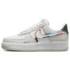 Nike Женские Air Force 1 '07 SE 'Все лепестки едины' (женские размеры) Белые / Белые / Белые / Елово-зеленые / Глиняно-серые / Ярко-оранжевые Скейт-туфли