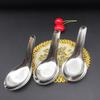 Stainless Steel Bottom Rice Deepened Thickened Flat Kitchen Soup Spoon Utensils