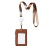 Retractable Neck Strap Lanyards Bank Card Cover Name Badge Holder Business Zipper Card Case Wallet Work Card Holder Case
