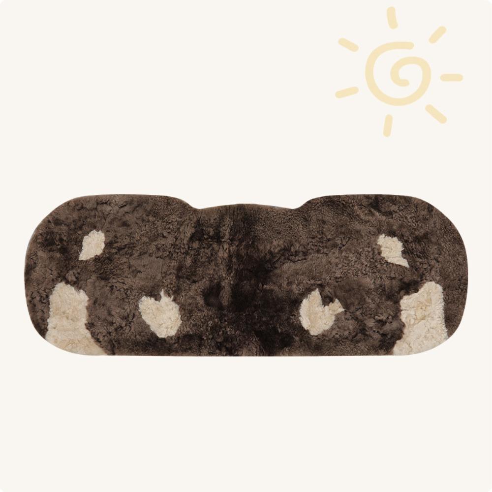 Утолщенная подушка для сиденья автомобиля с изображением медведя, мягкий чехол для сиденья автомобиля, прочная теплая подушка с изображением мультяшного автомобиля для холодной погоды