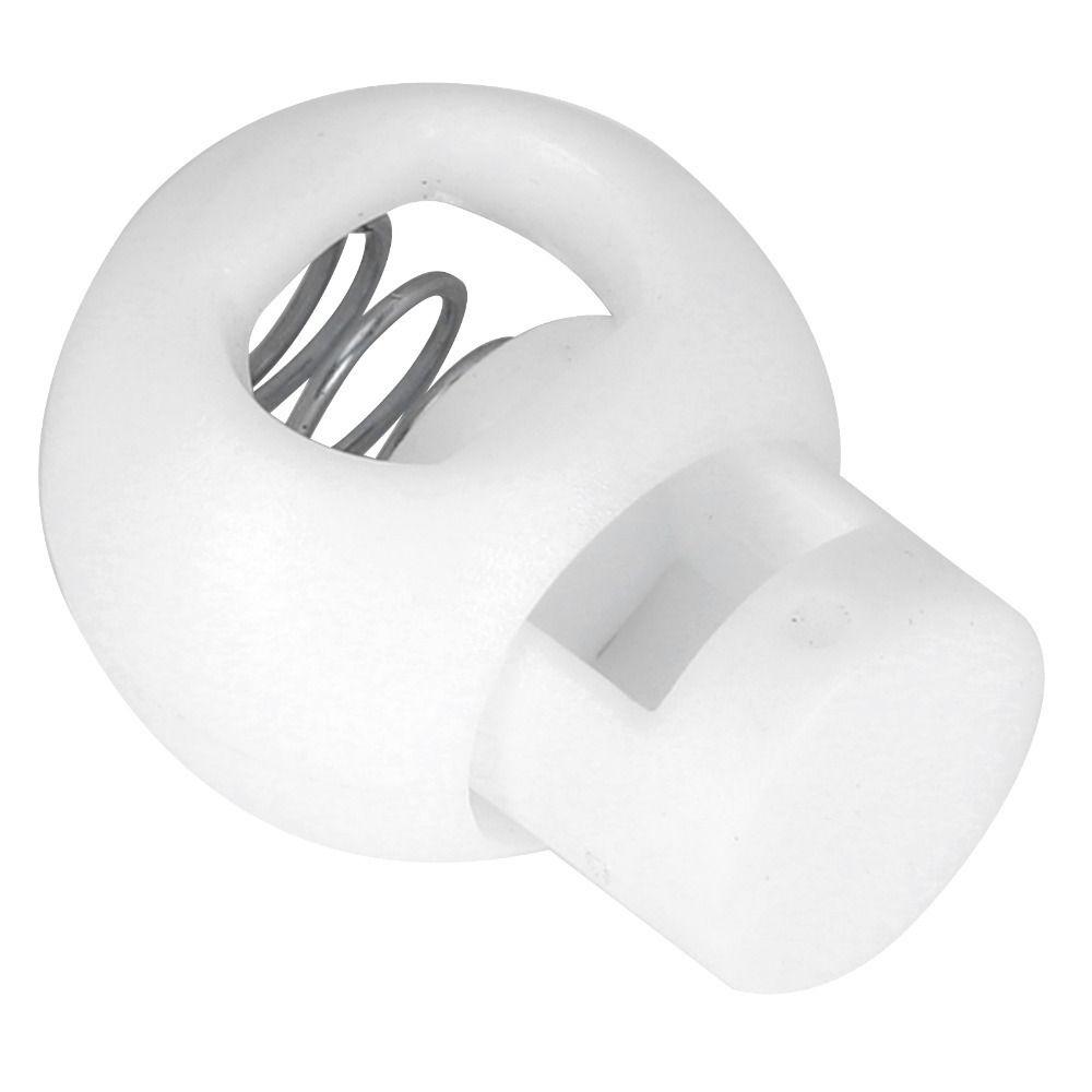 300pcs Single Hole Cord Locks Ball Shape Toggle Stopper Lanyard Spring Clip Luggage Accessories