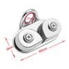 Stainless Steel Pulley Rope Gripper Cam Cleat Boat Cam Cleats Fairlead Sailing Sailboat Canoe Dinghy-A87Q