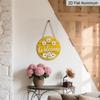 2D Flat 1pc Aluminum Decorative Daisy-Style Wall Hanging 7.87 inches × 7.87 inches Ideal for gardens, farmhouses, streets, shops, bars, cafes, family