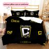 Columbus Crew  Pattern Bedding Quilt Set  Home Decoration  Gift (1 * duvet cover + 2 * pillowcase  without core)