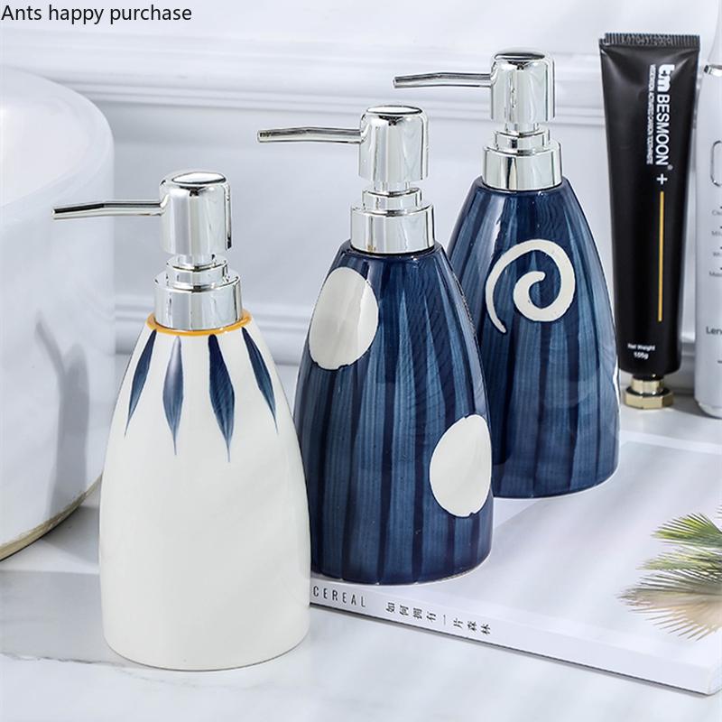 Керамический флакон для лосьона Портативные дозаторы мыла Бутылочки для геля для душа Бутылочки для шампуня Бутылочки для мыла Бутылочки для дезинфицирующего средства для рук Аксессуары для ванной комнаты