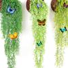 Golden Bell Willow Artificial Trailing Flower Vine for Indoor Wall Decoration