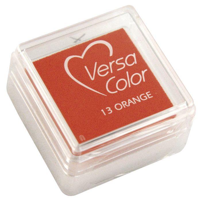 Tampon encreur "Versacolor", orange, 2,5x2,5 cm