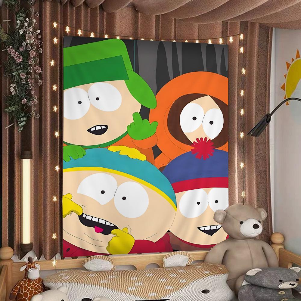 Мультяшный SouthparkS Мультяшный Гобелен Настенное Украшение Домашний Декор для Дома