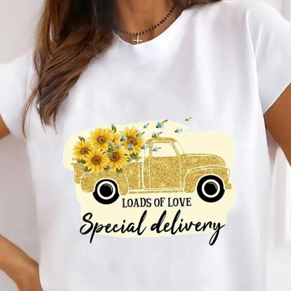 Футболка больших размеров с графическим рисунком, одежда 90-х годов, женская футболка с принтом «Сладкое сердце любви», Валентина, летние женские футболки с короткими рукавами